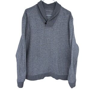 Gray UNTUCKit Cowl Neck Sweater 3XL Cotton Mens